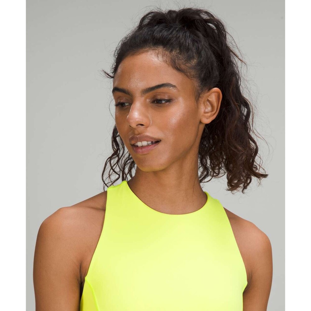 Lululemon Court Crush Dress Electric Lemon Yellow Tennis Pickleball Size 8 - Picture 4 of 16